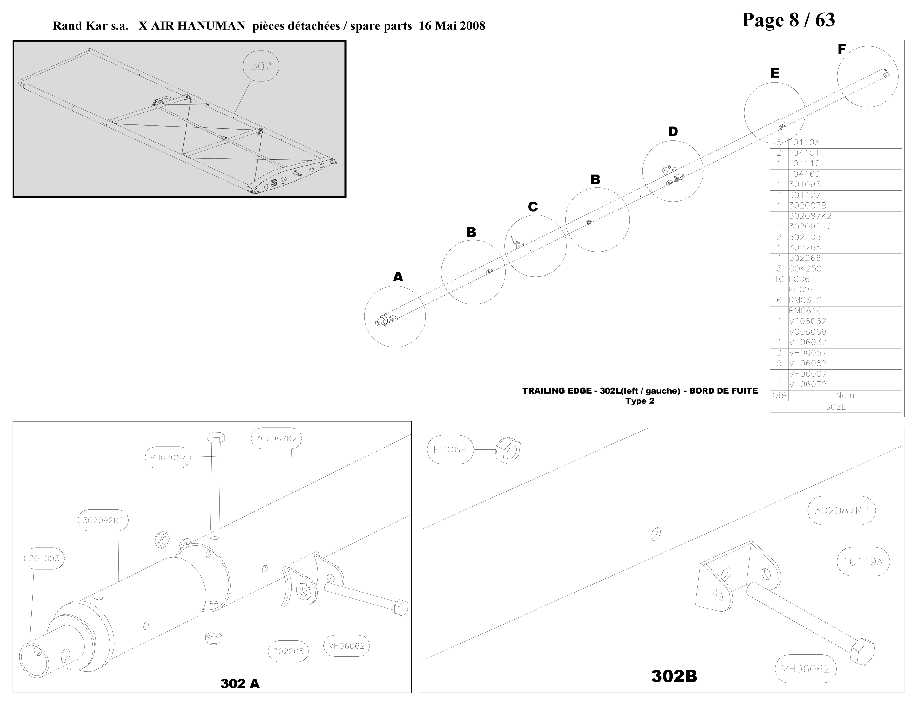 Trailing edge – Hanuman parts diagram