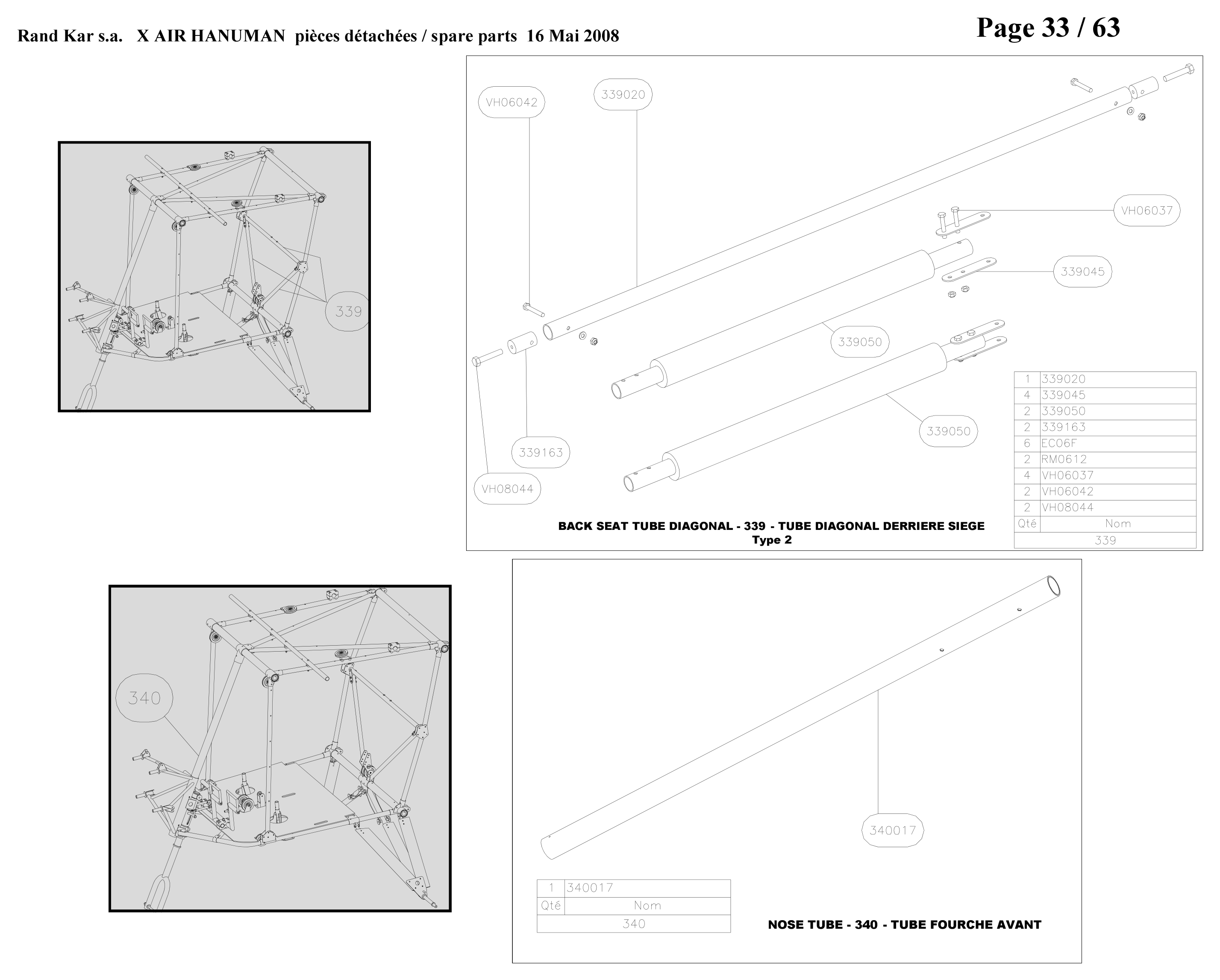 Nose wheel tube – Hanuman parts diagram