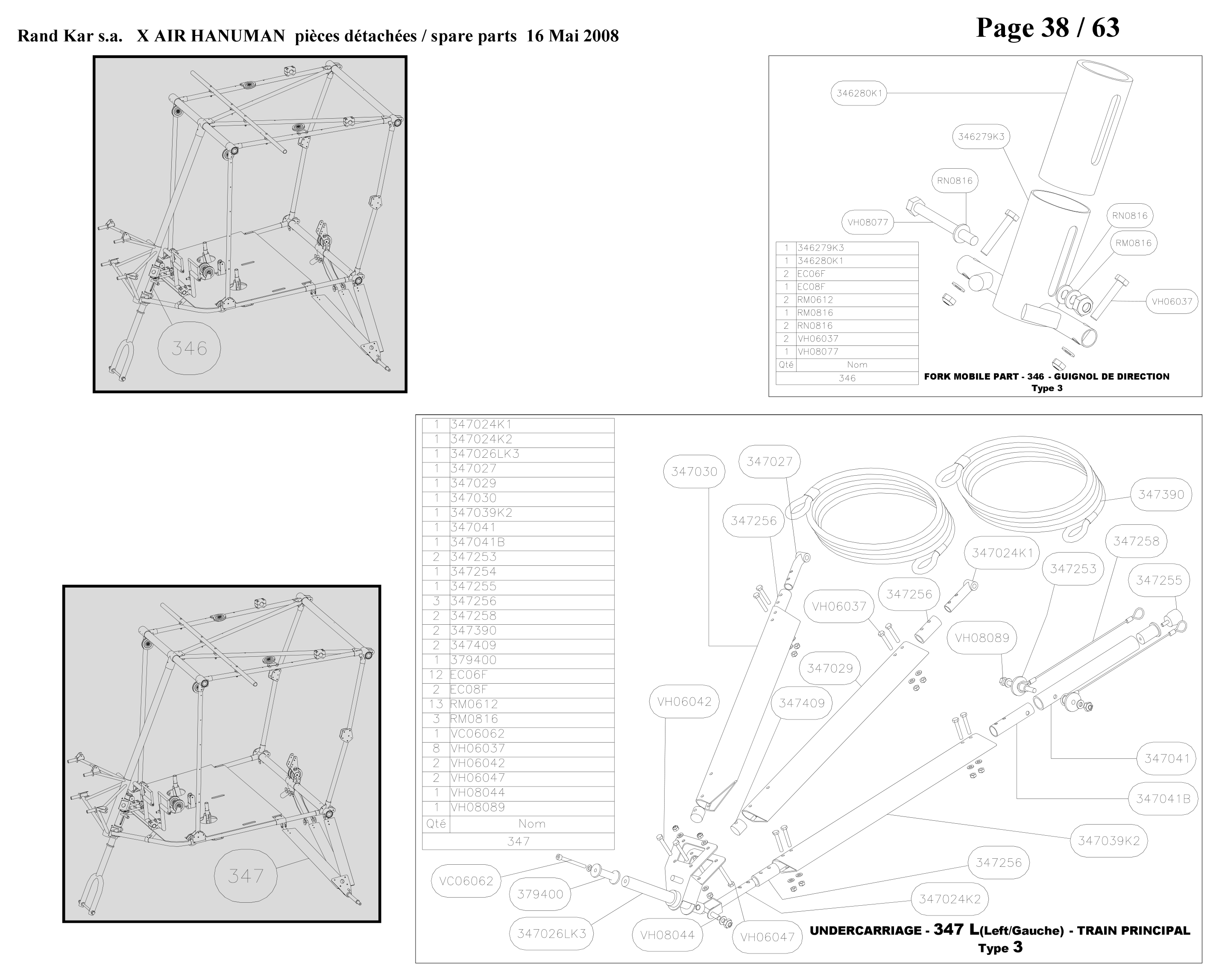 Undercarriage assy – Hanuman parts diagram