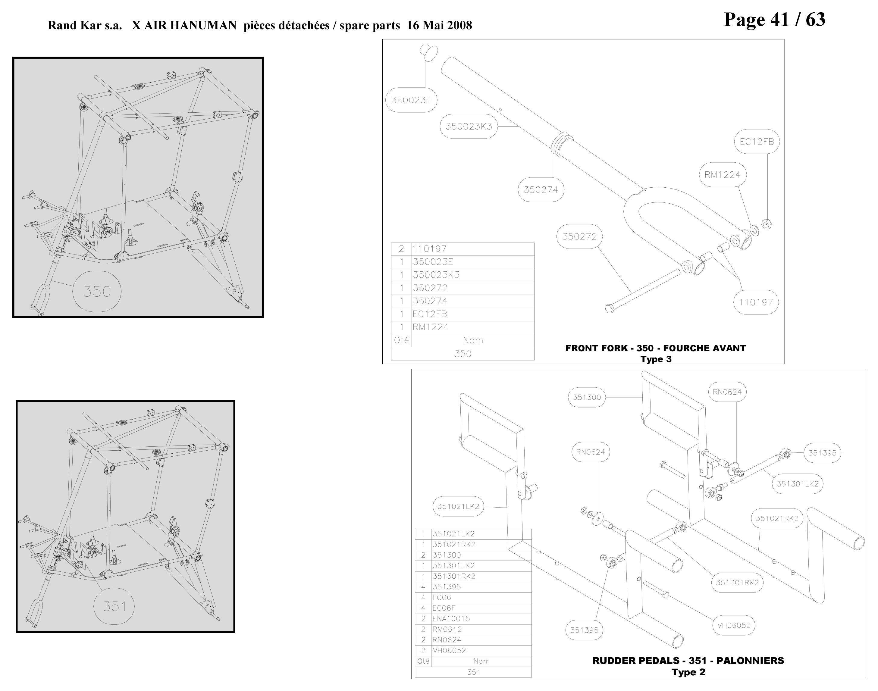 Front fork – Hanuman parts diagram