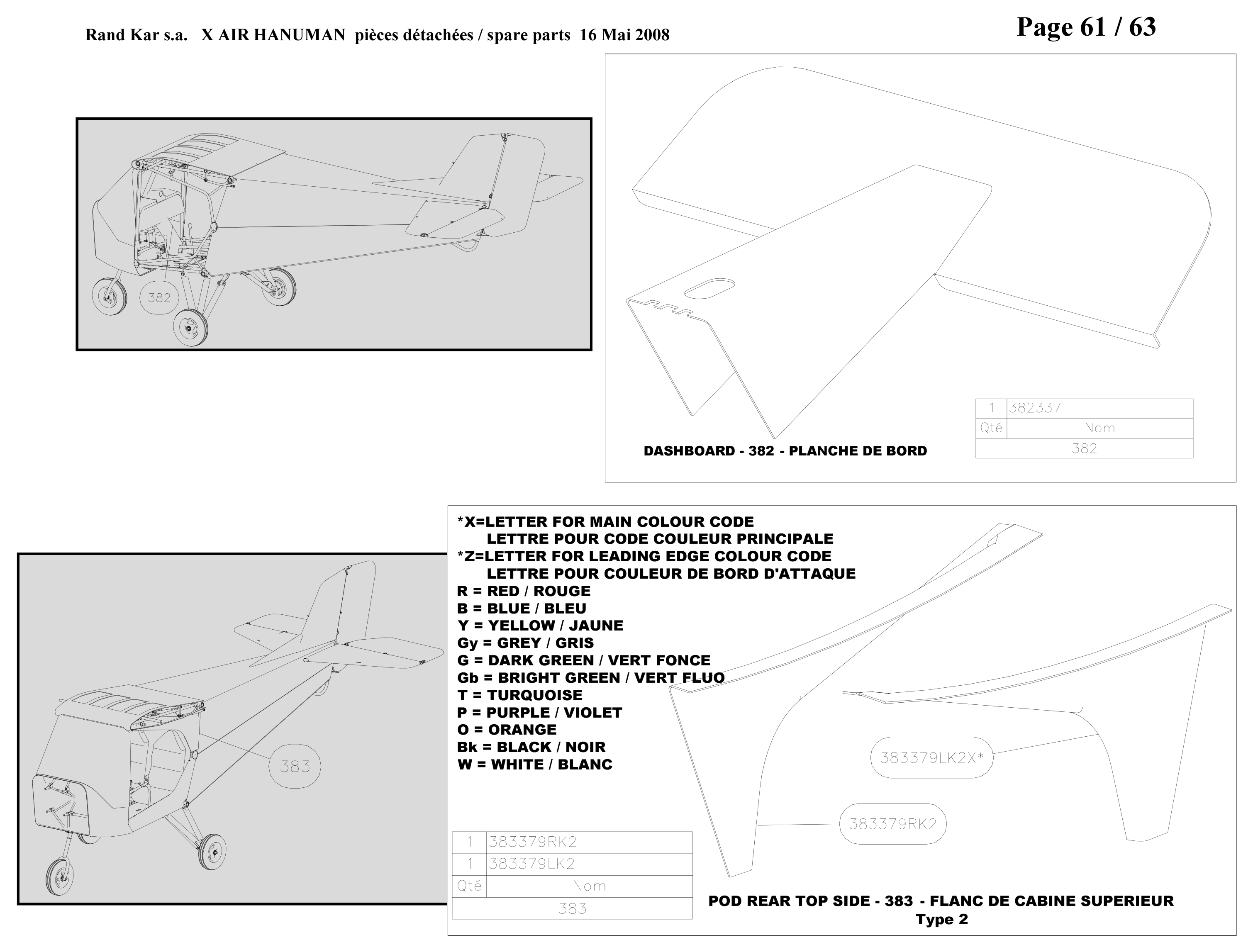 Pod rear top side – Hanuman parts diagram