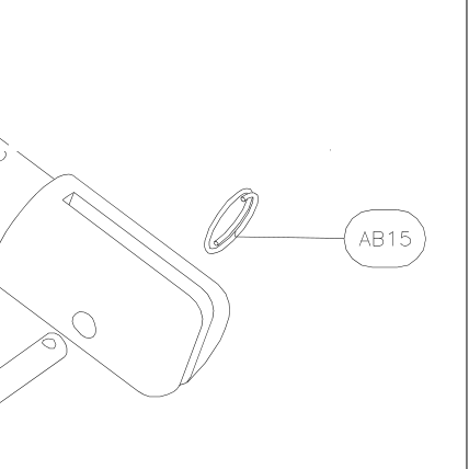 AB15 – Rear wing strut (X-Air F Gumnam) spare part diagram