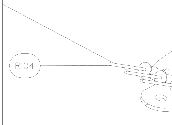 RI04 – Rear wing strut (X-Air F Gumnam) spare part diagram