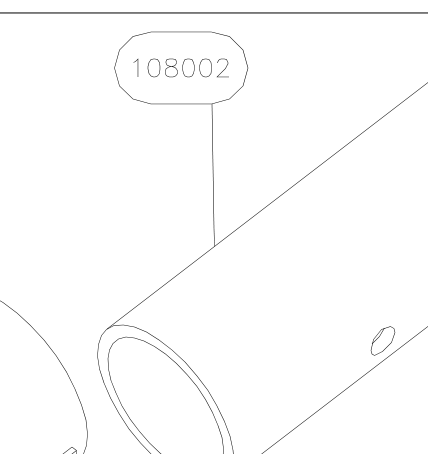 108002 – Nose wheel tube (X-Air F Gumnam) spare part diagram