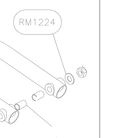 RM1224 – Front fork (X-Air F Gumnam) spare part diagram