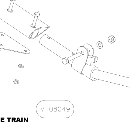 VH08049 – Main gear leg (X-Air F Gumnam) spare part diagram