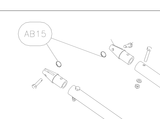 AB15 – Tension leg tube (X-Air F Gumnam) spare part diagram