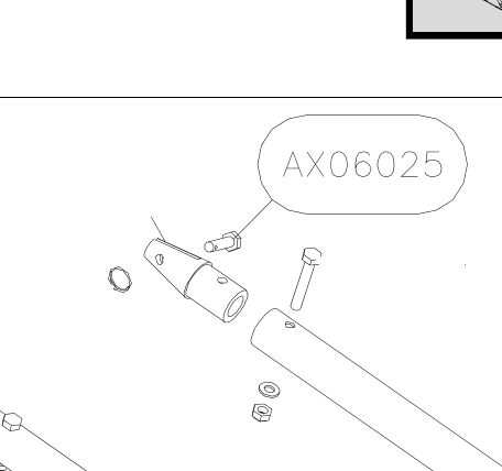 AX06025 – Tension leg tube (X-Air F Gumnam) spare part diagram