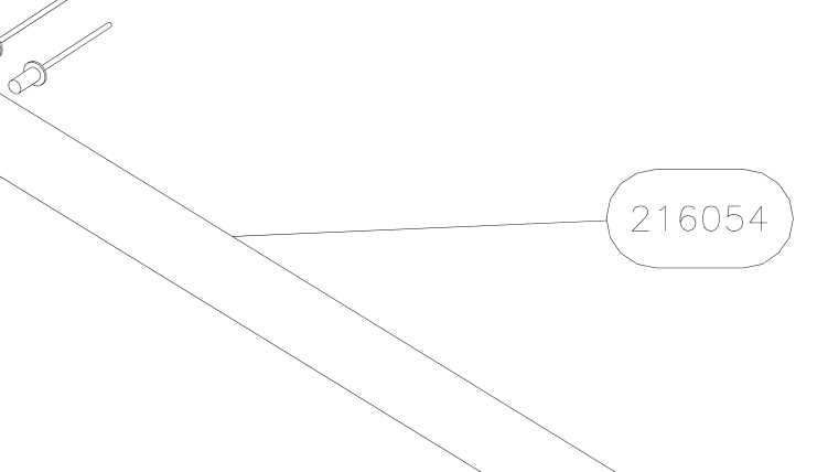 216054 – Short jury struts (X-Air F Gumnam) spare part diagram