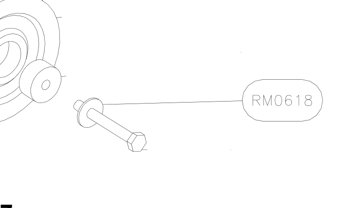 RM0618 – Elevator tube front part (X-Air F Gumnam) spare part diagram