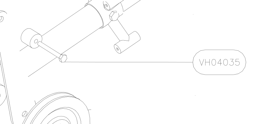 VH04035 – Elevator tube front part (X-Air F Gumnam) spare part diagram