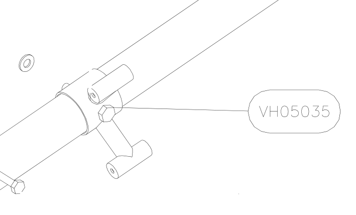 VH05035 – Elevator tube front part (X-Air F Gumnam) spare part diagram