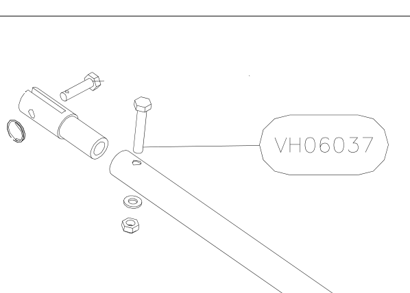 VH06037 – Elevator fork (X-Air F Gumnam) spare part diagram