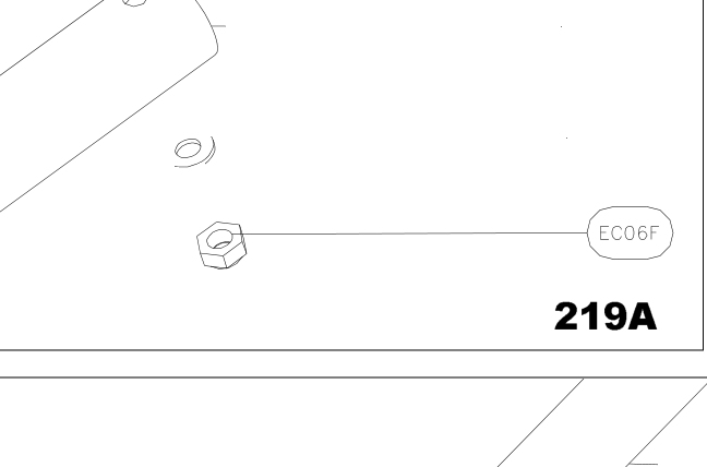 EC06F – Fin trailing edge (X-Air F Gumnam) spare part diagram