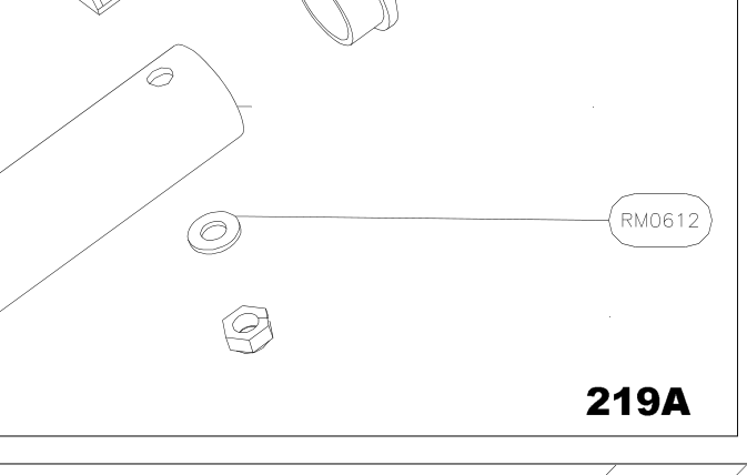 RM0612 – Fin trailing edge (X-Air F Gumnam) spare part diagram