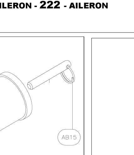AB15 – Ailerons (X-Air F Gumnam) spare part diagram