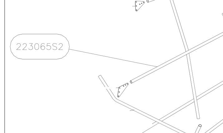 223065S2 – Fuselage fittings set (X-Air F Gumnam) spare part diagram