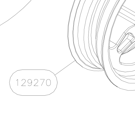 129270 – Front wheel (X-Air F Gumnam) spare part diagram