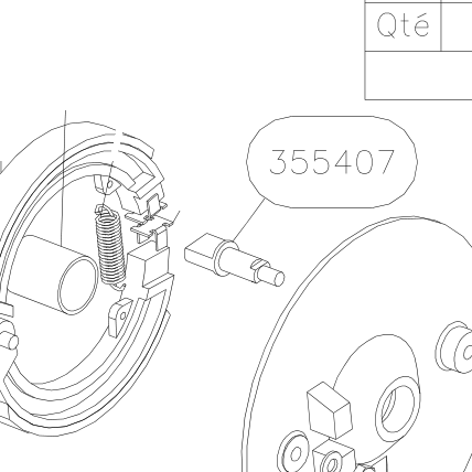 355407 – Rear wheels (X-Air F Gumnam) spare part diagram