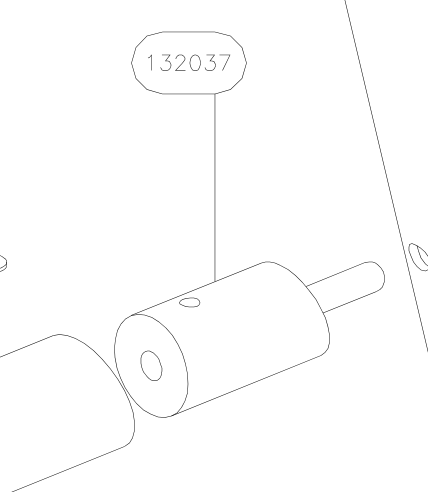 132037 – Rudder (X-Air F Gumnam) spare part diagram