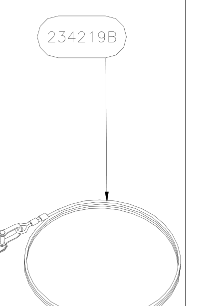 234219B – Cables set (X-Air F Gumnam) spare part diagram