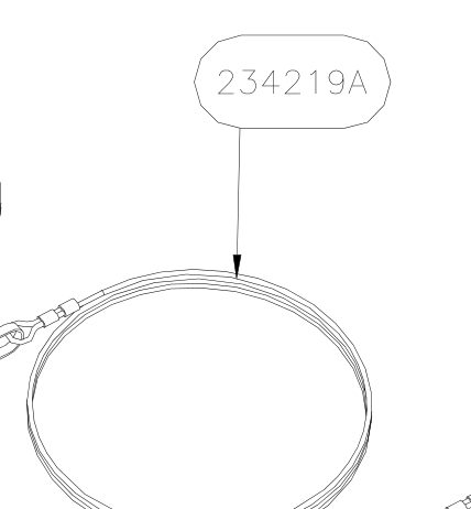 234219A – Cables set (X-Air F Gumnam) spare part diagram