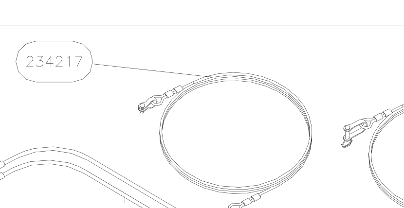 234217 – Cables set (X-Air F Gumnam) spare part diagram