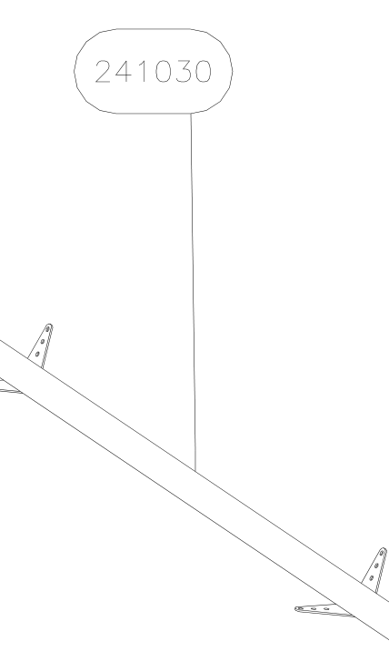 241030 – Tail supporting tubes (X-Air F Gumnam) spare part diagram