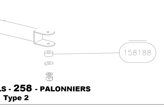 158188 – Rudder pedals (X-Air F Gumnam) spare part diagram
