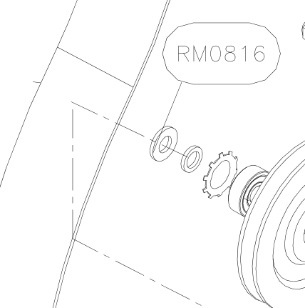 RM0816 – Rudder pedals (X-Air F Gumnam) spare part diagram