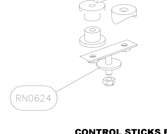 RN0624 – Rudder pedals (X-Air F Gumnam) spare part diagram