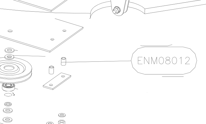 ENM08012 – Control sticks (X-Air F Gumnam) spare part diagram