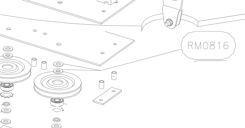 RM0816 – Control sticks (X-Air F Gumnam) spare part diagram