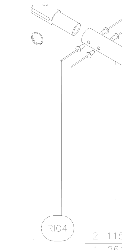 RI04 – Central jury struts (X-Air F Gumnam) spare part diagram