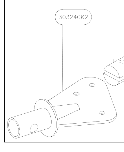303240K2 – Front wing struts (Hanuman) spare part diagram