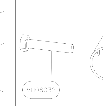 VH06032 – Rudder (Hanuman) spare part diagram