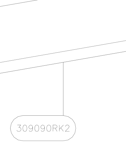309090RK2 – Wing tip tube (Hanuman) spare part diagram