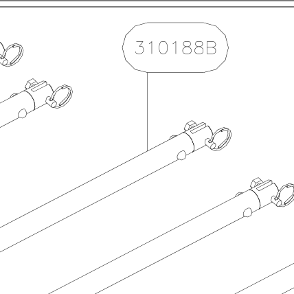 310188B – Wing jury struts (Hanuman) spare part diagram