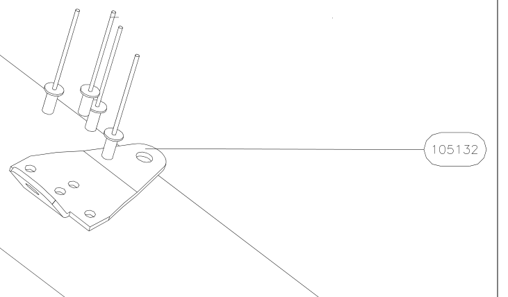 105132 – Front wing strut (X-Air) spare part diagram