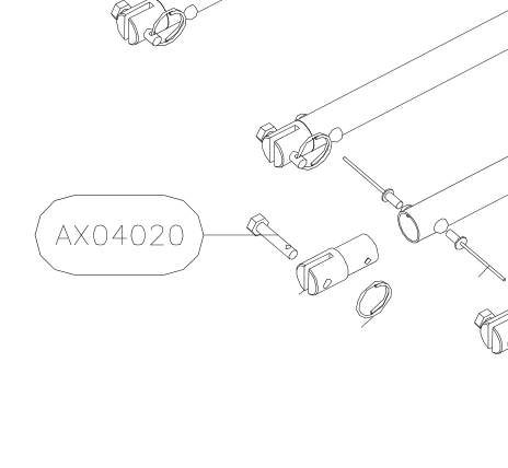 AX04020 – Wing jury struts (Hanuman) spare part diagram