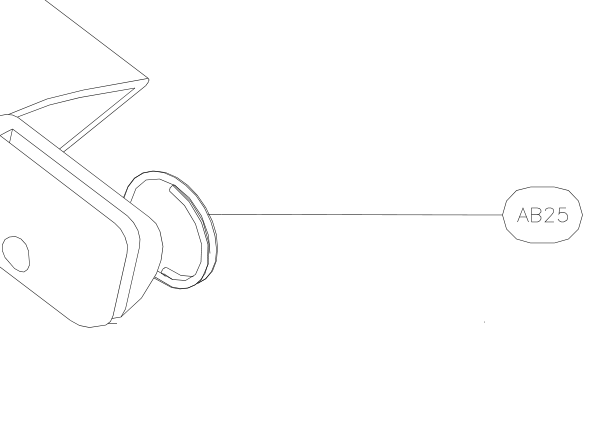AB25 – Front wing strut (X-Air) spare part diagram