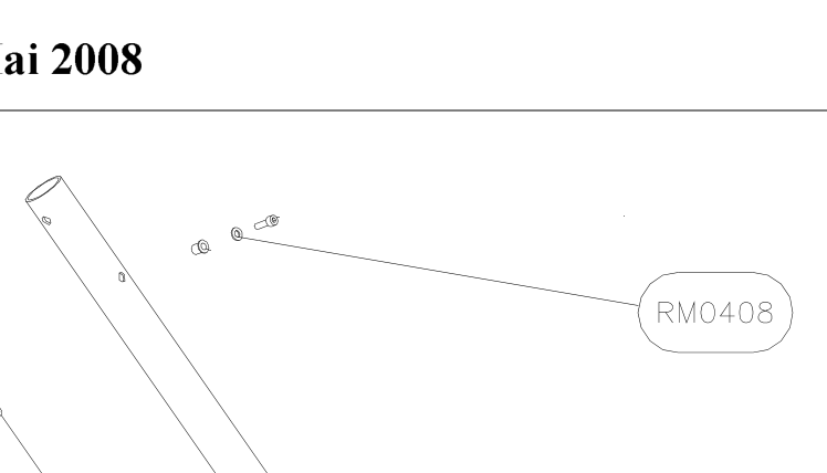 RM0408 – Flaps control (Hanuman) spare part diagram