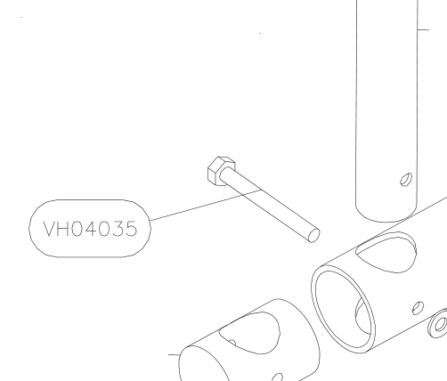 VH04035 – Flaps control (Hanuman) spare part diagram