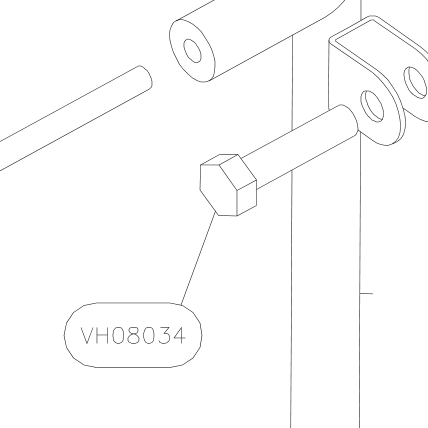 VH08034 – Flaps control (Hanuman) spare part diagram