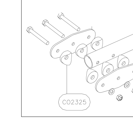 CO2325 – Elevator tube rear part (Hanuman) spare part diagram