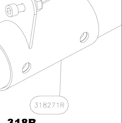 318271R – Upper fuselage tube (Hanuman) spare part diagram