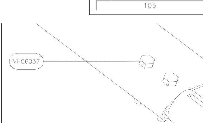 VH06037 – Front wing strut (X-Air) spare part diagram