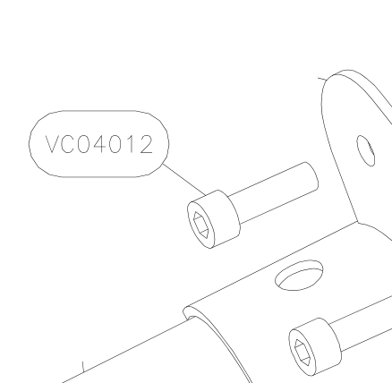 VC04012 – Upper fuselage tube (Hanuman) spare part diagram