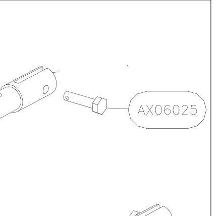 AX06025 – Elevator fork (Hanuman) spare part diagram