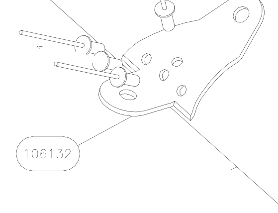106132 – Rear wing strut (X-Air) spare part diagram